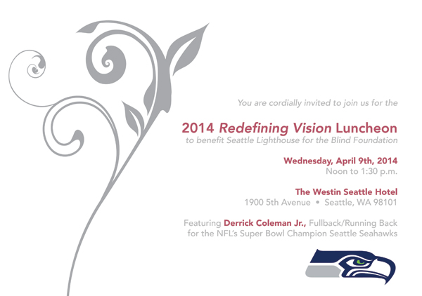 2014 Redefining Vision Luncheon invitation graphic