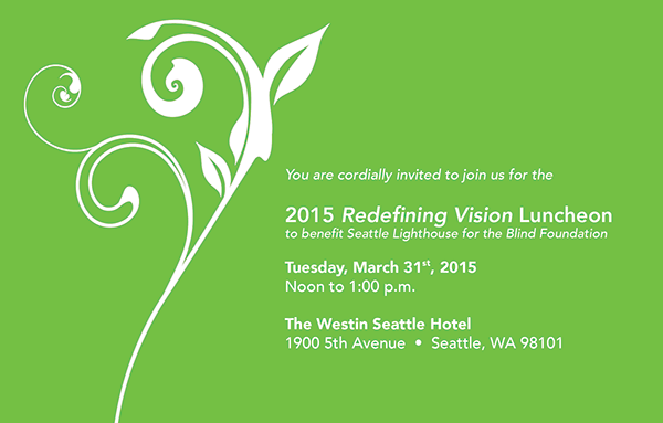 2015 Redefining Vision Luncheon invitation graphic