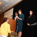 Drawing of braille raffle tickets at the 2012 Redefining Vision Luncheon
