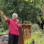 King County Master Gardener Helen Weber speaking at Redefining Vision In Bloom