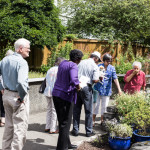 King County Master Gardener Helen Weber leading a guided tour at Redefining Vision In Bloom