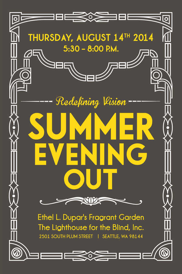Redefining Vision Summer Evening Out Invitation graphic