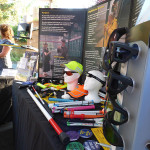 Orientation and Mobility equipment display at the Redefining Vision Garden Party
